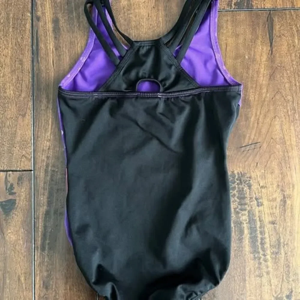 Gymnastics Leotard Purple, Pink an Black Size Small / 6-7